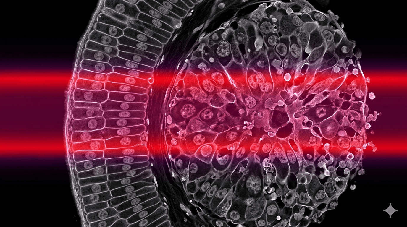 Conventional radiation affects both healthy and cancerous tissue